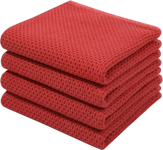 Waffle Weave Kitchen Towel Hanging Kitchen Towel Honeycomb Set