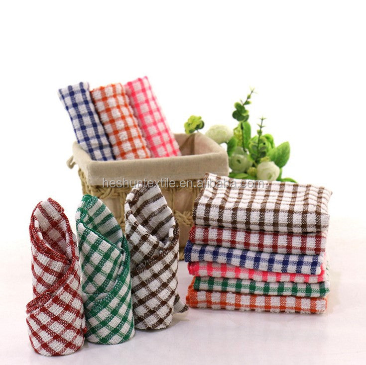 Cotton Woven Kitchen Tea Towel Set Dishcloth